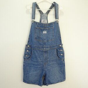 Levi's Denim Bib Jean Overalls Shorts XL